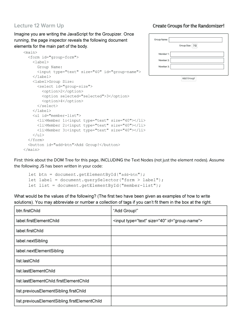 Form preview