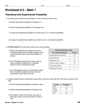Worksheet 9 2 Math 7 Answer Key - Fill and Sign Printable Template Online
