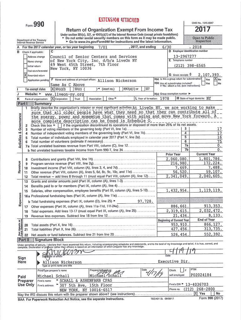 Fillable Online Form 990 (Schedule O) Internal Revenue Service Fax