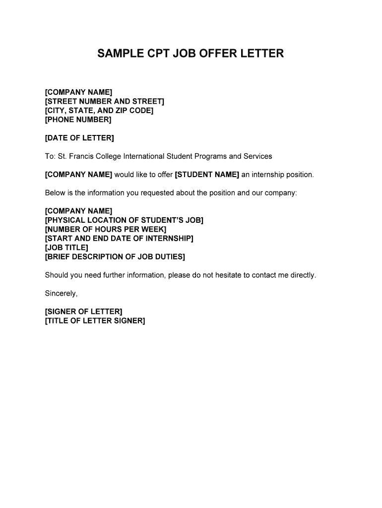 Cpt Letter Template - Fill Online, Printable, Fillable, Blank | pdfFiller