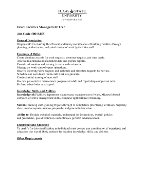 Facilities Manager Job Description Sample Template (FREE ...