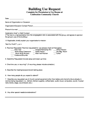 Building Use &amp;amp; Set-Up Form - Grace Episcopal Church ...