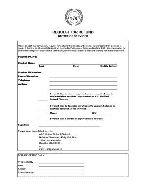 Fillable Online Prince William County Public Schools - School Nutrition ...