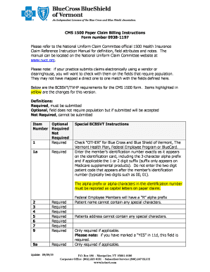Medicare Billing Form CMS-1500 and the 837 Professional Booklet