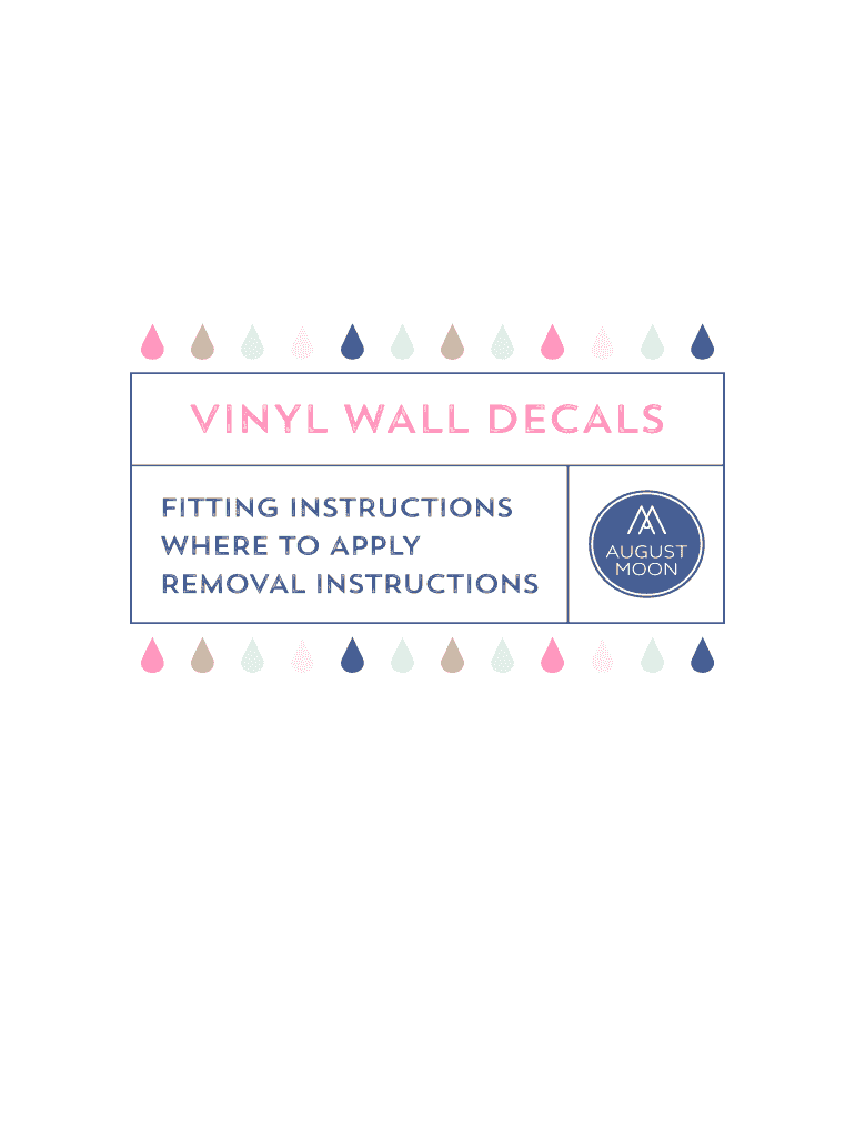 Fillable Online Wall Decal application instructions Cherry Walls Fax Email Print pdfFiller
