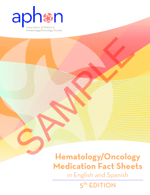 Fillable Online Hematology/Oncology Medication Fact Sheets - APHON Fax ...