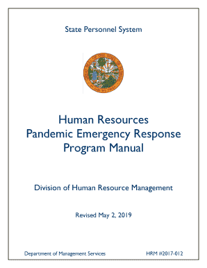 Human Resources Pandemic Emergency Response Program Manual