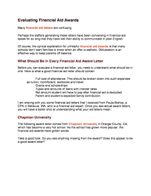 What's Missing From This Financial Aid Letter?