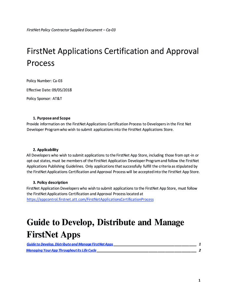 Fillable Online The First Responder Network (FirstNet) and Next ...