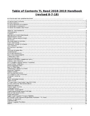 TL Reed StaffStaffT.L. Reed K-8 School Doc Template | pdfFiller