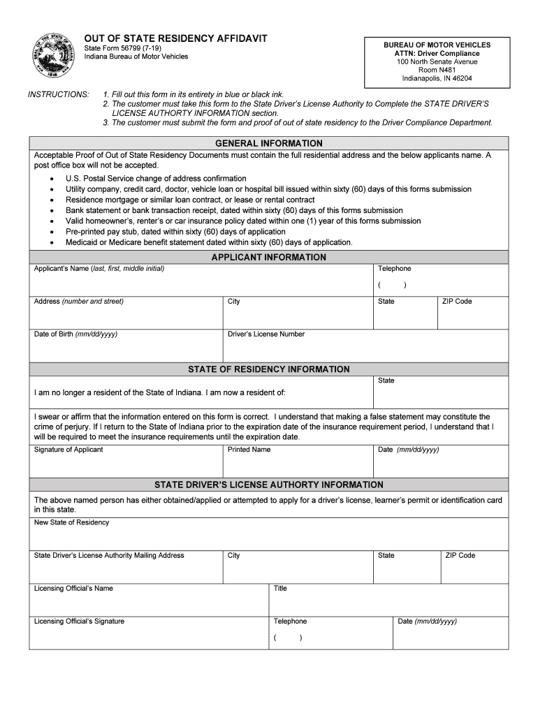 affidavit of financial responsibility Preview on Page 1.