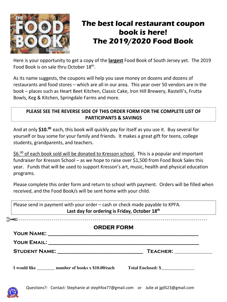 Fillable Online The best local restaurant coupon Fax Email Print - pdfFiller