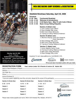 WCA Bike Racing Camp Schedule and Registration.PDF
