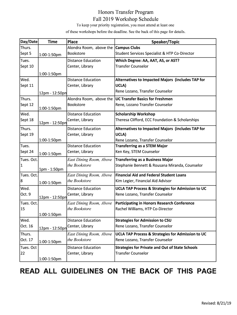 Fillable Online class schedule information pages in one very large PDF file Fax Email Print