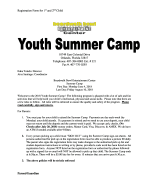 Registration Form for 1st and 2nd Child