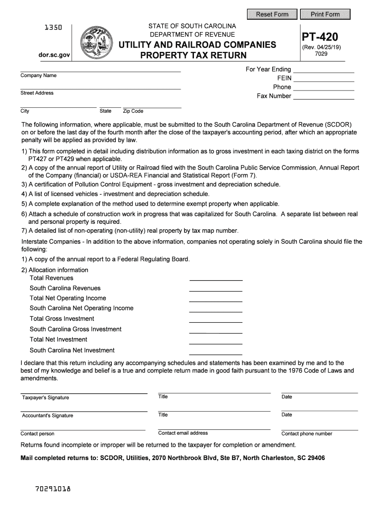 Corporation Income Tax Returns - South Carolina Department Preview on Page 1