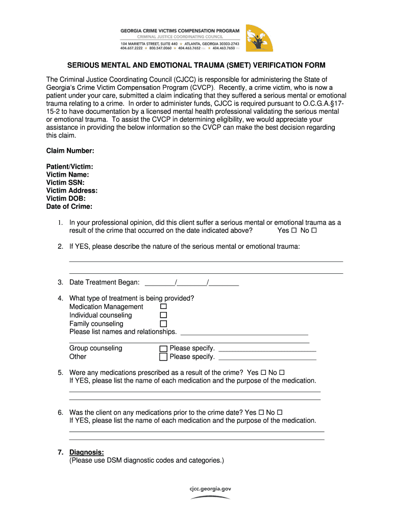 smet form Preview on Page 1