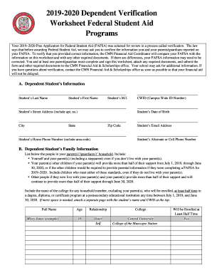 says that before awarding Federal Student Aid, we may ask you to confirm the information you and your parents/guardians reported on