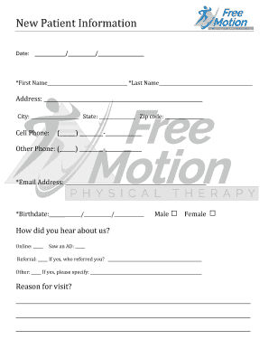 Fillable Online OB/GYN New Patient Form - Sierra Vista Medical Group ...