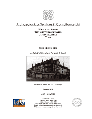 . Watching Brief report template