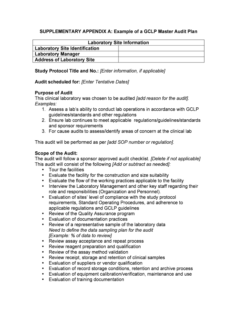 Fillable Online Good Clinical Laboratory Practice Standards National