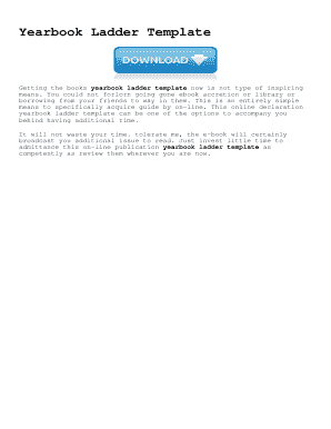 Fillable Online Yearbook Ladder Template Fax Email Print - pdfFiller