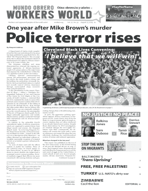 Fillable Online Sandra Bland - Workers World Fax Email Print - pdfFiller
