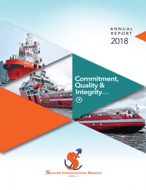 Fillable Online Sealink International Berhad Annual Report 2 016 Sea Link Fax Email Print Pdffiller