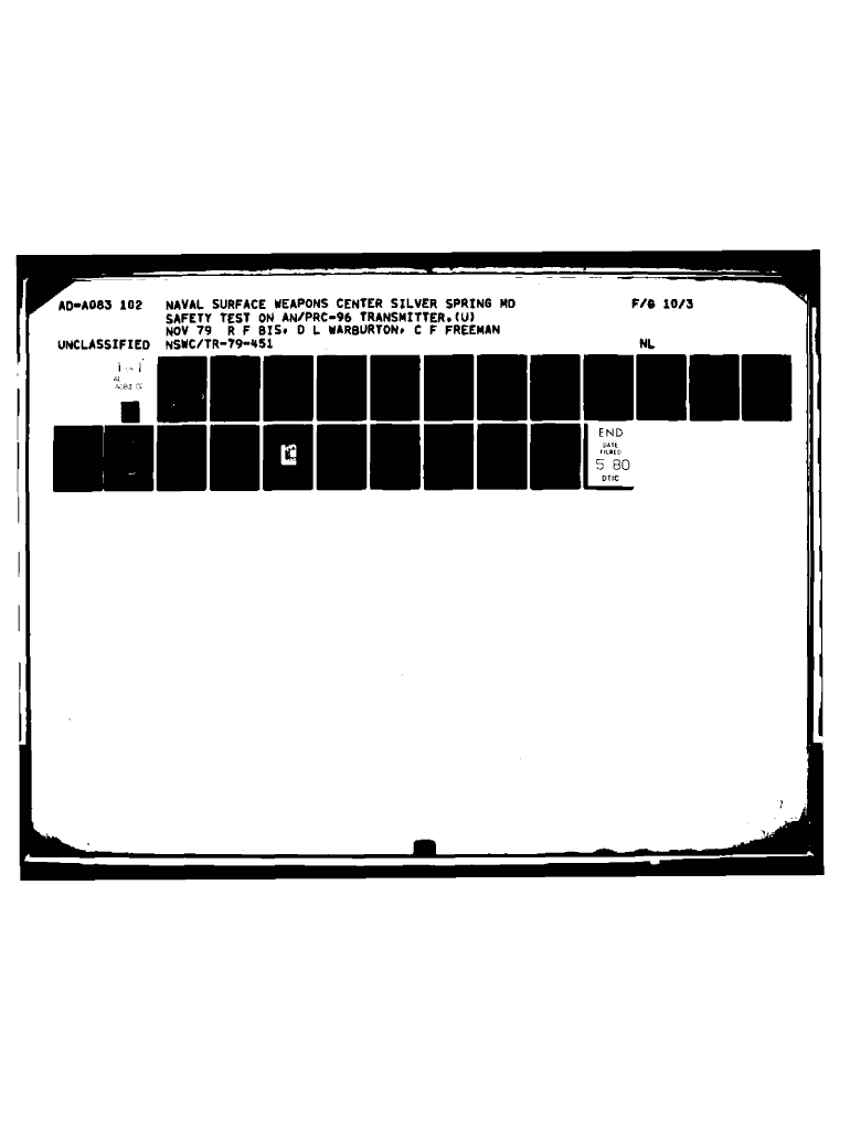 Fillable Online Safety Test on AN/PRC-96 Transmitter. Fax Email Print ...