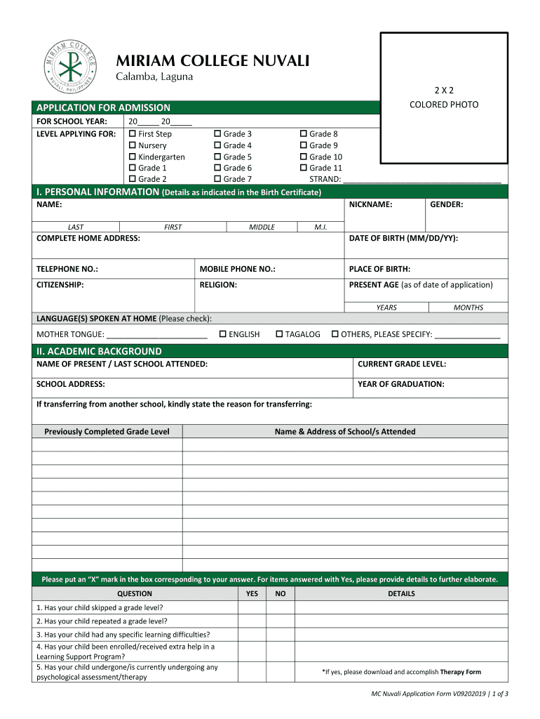 Miriam College Tuition Fee - Fill Online, Printable, Fillable, Blank ...