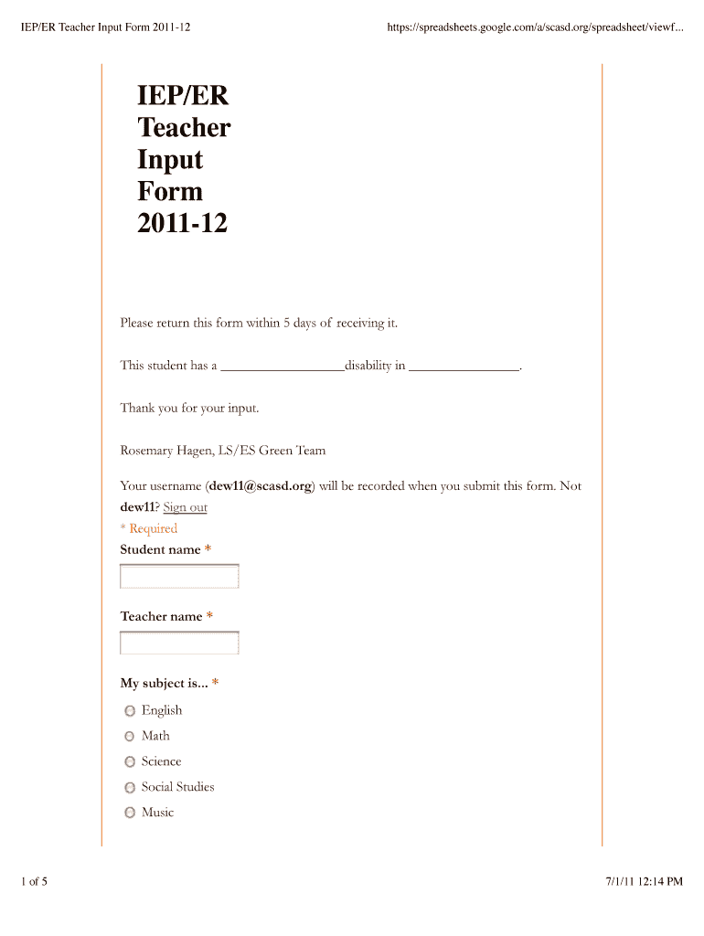 Form preview