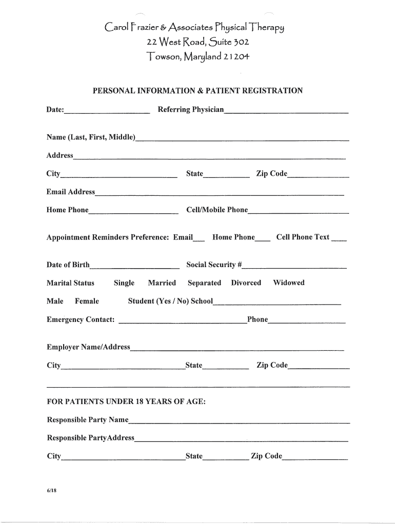 Fillable Online Marital Status Single Married Separated Divorced