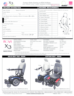 US Order Forms - Motion Concepts