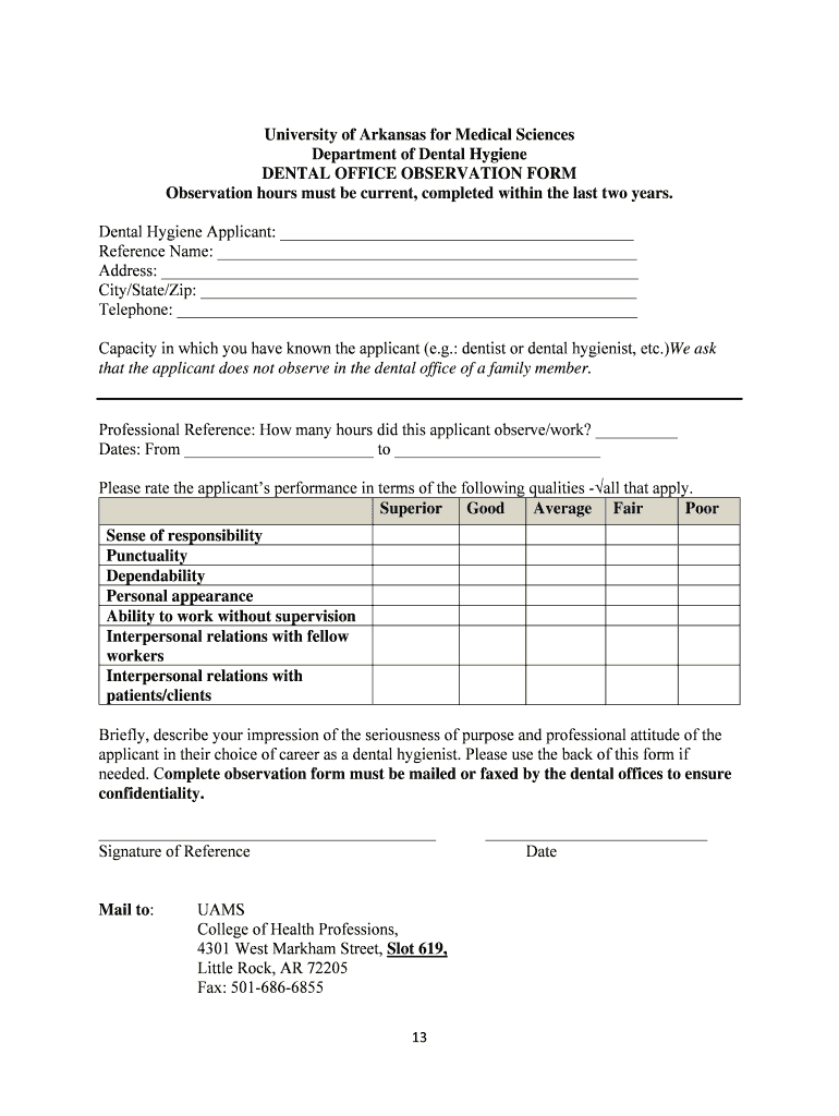 Dental Hygiene Application & Information Packet - College of Preview on Page 1