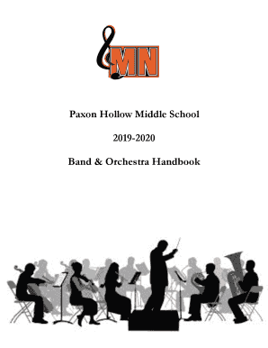 PHMS Band Orchestra Handbook 19-20
