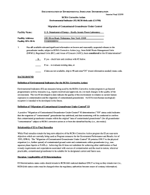 DOCUMENTATION OF ENVIRONMENTAL INDICATOR DETERMINATION - epa.gov