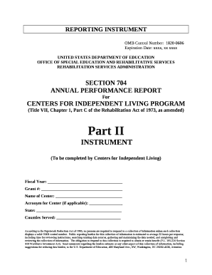 Annual performance report