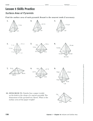 So, the lateral area of the pyramid is 384 cm - Brewton City ...