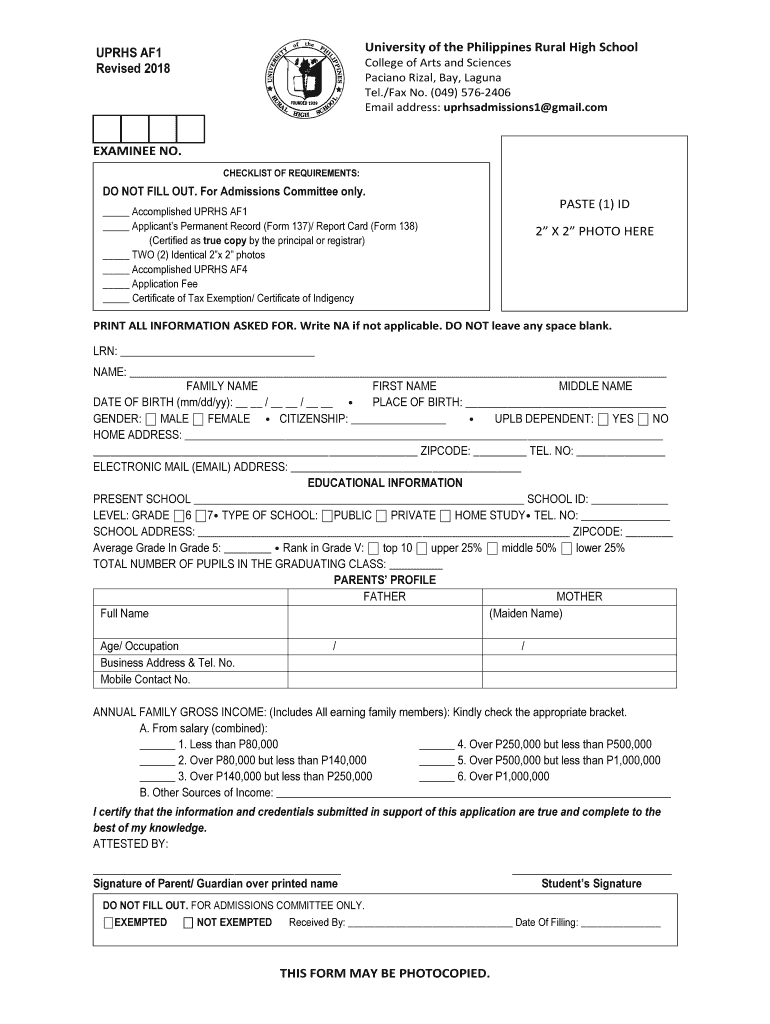 up rural entrance exam 2021 Preview on Page 1