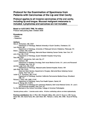 Carcinomas of the Oral Cavity - College of American ...
