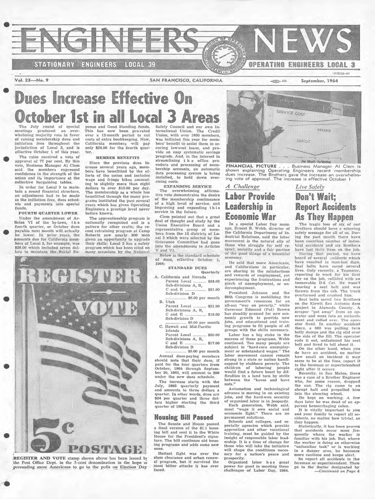 Fillable Online 1964 September Engineers News. 1964 September