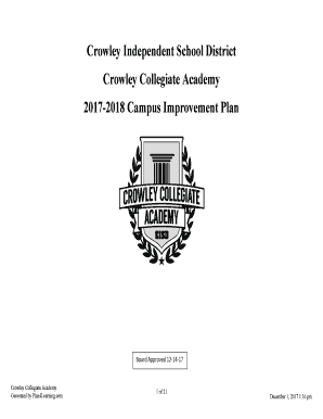Crowley Collegiate Academy Fill Online Printable Fillable Blank Pdffiller