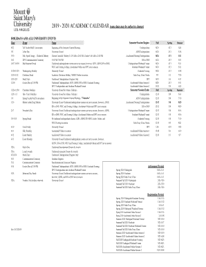 MSMU Academic Calendar. Calendar