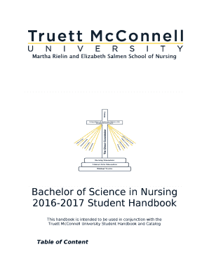 Truett-McConnell College Division of Nursing. Bachelor of Science in Nursing2016-2017 Student Handbook