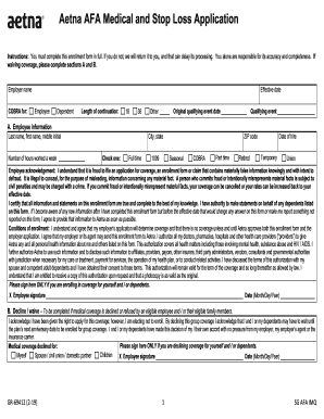 Aetna Funding Advantage - Medical and Stop Loss Application - IMQ (short) - Aetna. Aetna Funding Advantage - Medical and Stop Loss Application - IMQ (short)