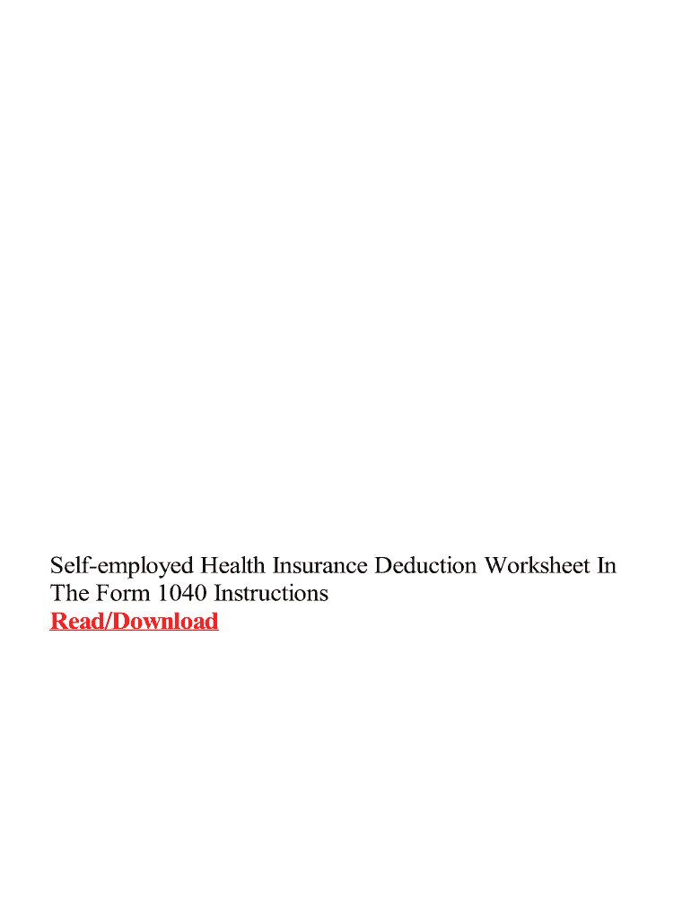 fillable-online-self-employed-health-insurance-deduction-worksheet-in
