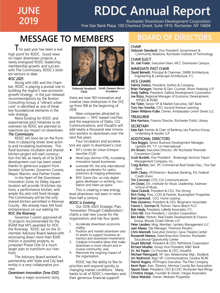 Fillable Online Five Star Bank Plaza Rochester Downtown Development