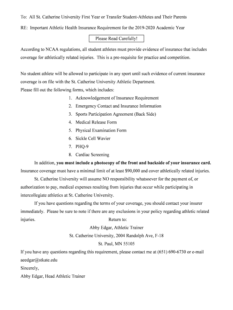 St Catherine University Academic Calendar 