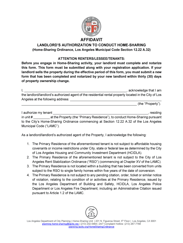 Fillable Online Administrative Guidelines - Los Angeles City Planning ...