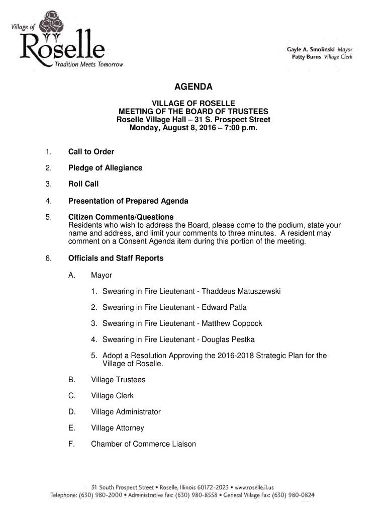 Fillable Online village of hanover park, illinois general information Fax Email Print pdfFiller